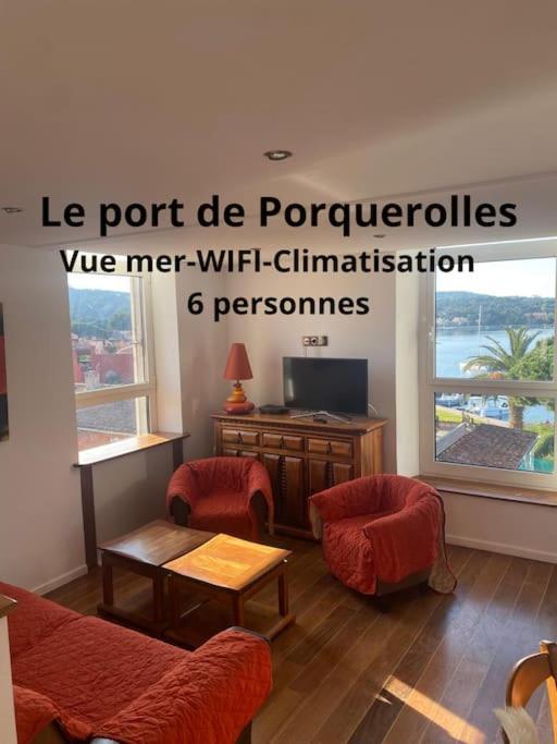 Ile De Porquerolles : T3 Climatise Vue Mer Екстер'єр фото